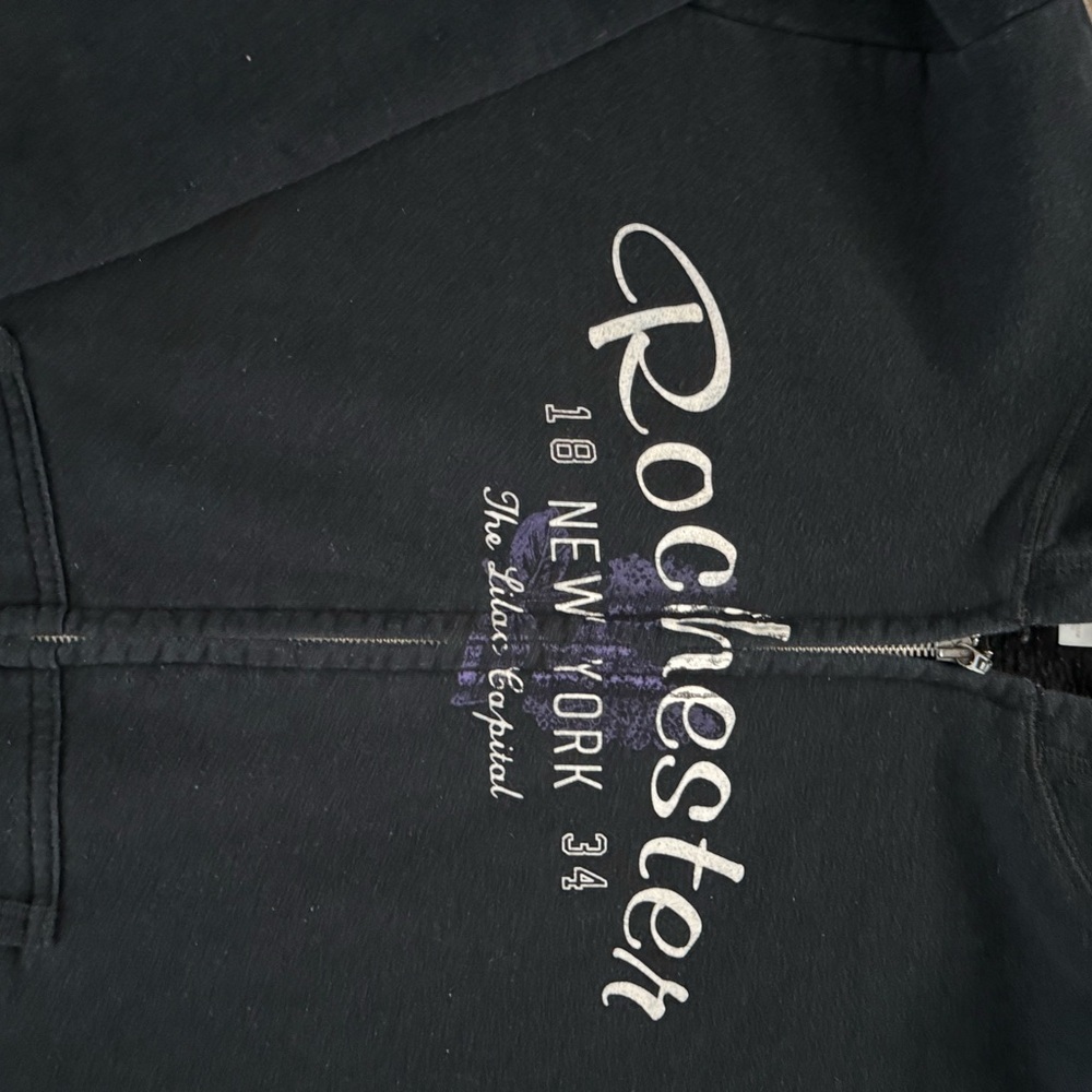 Gildan Black Women's Crew Neck Sweater - Picture 4 of 5